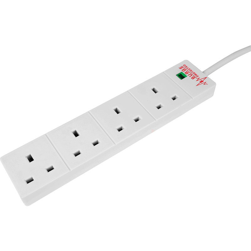 Surge Protected Extension Lead 4 Gang 2m