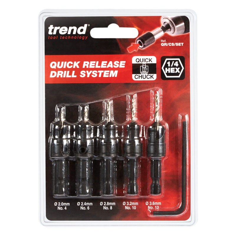 Trend countersink deals drill bit set