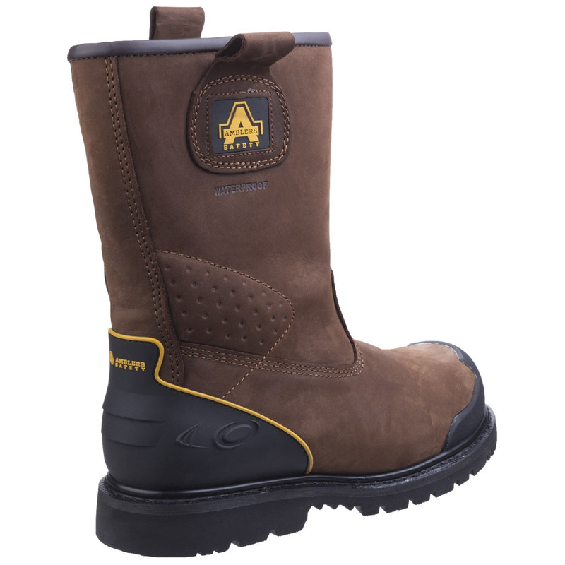 Amblers FS223C Waterproof Rigger Safety Mens Brown Steel Toe Cap Boots UK6-13 