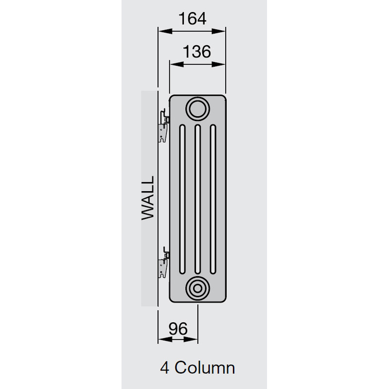 Arlberg 4-Column Vertical Radiator