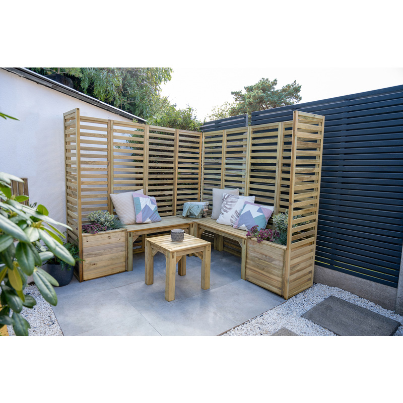 Forest Garden Modular Seating 206cm (w) x 206cm(d) x 180cm (h) approx ...