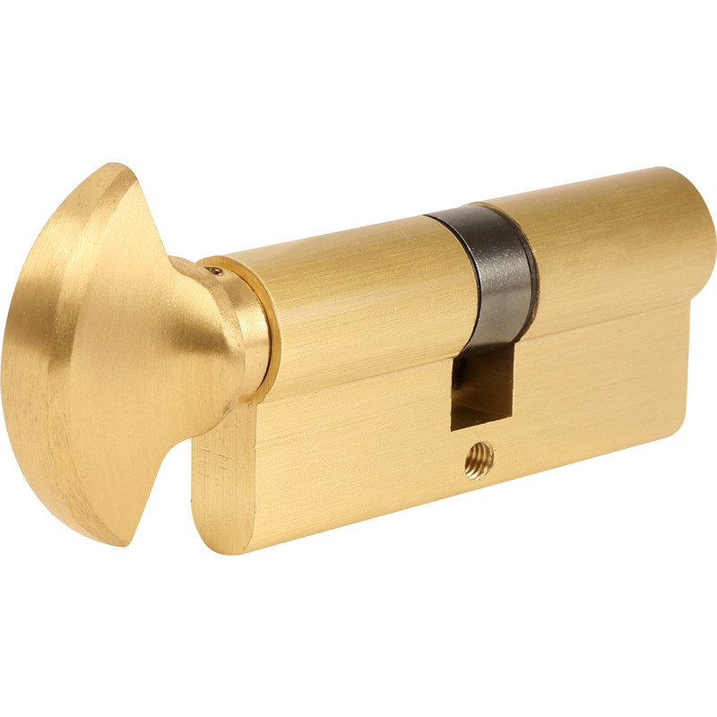 40/50T Thumb Turn Euro Cylinder Barrel Door Lock for UPVC Composite Doors Nickel 