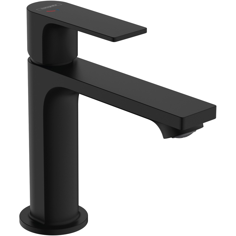 Hansgrohe Rebris E Coolstart 110 Basin Mixer Tap Chrome In Brass Black