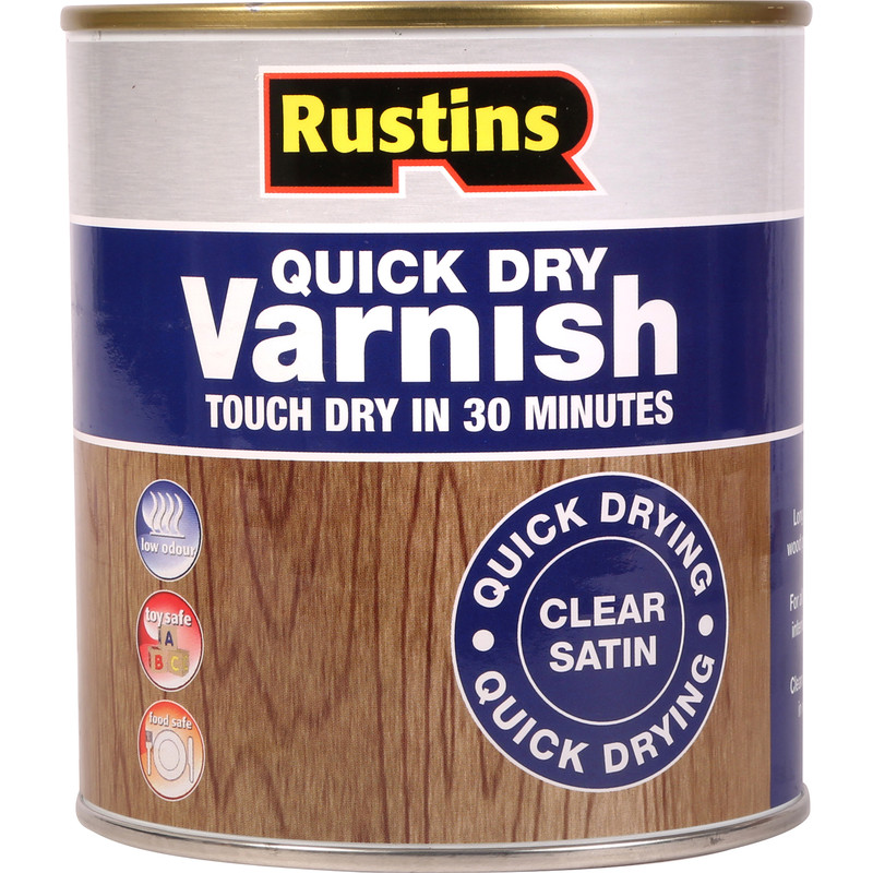 Rustins Quick Dry Varnish Satin Clear