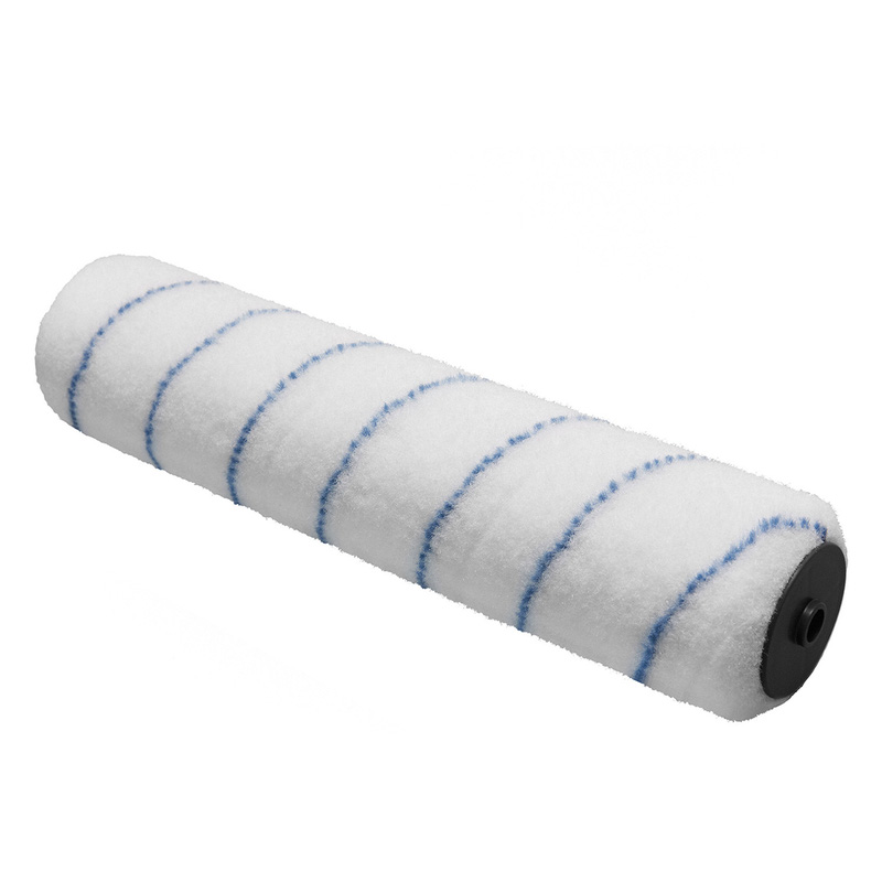Pinnacle Nylon Polyamide Silver Stripe Roller Sleeve 12" Medium Pile In White Resin