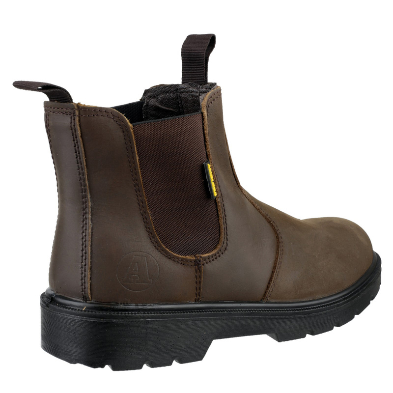 Amblers Safety FS128 Hardwearing Pull On Safety Dealer Boots Brown Size ...