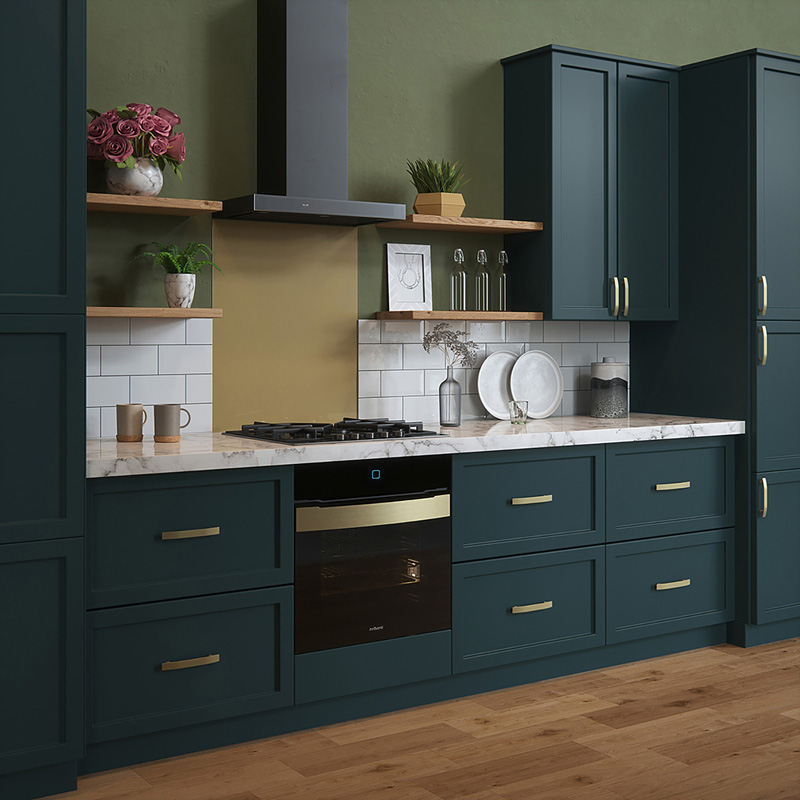 House Beautiful Champagne SelfAdhesive Glass Splashback 900 x 750mm