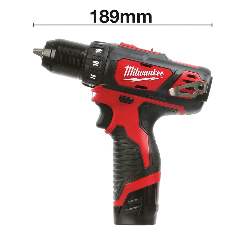 Milwaukee M12 Sub Compact Drill Driver 2 x 2.0Ah Toolstation