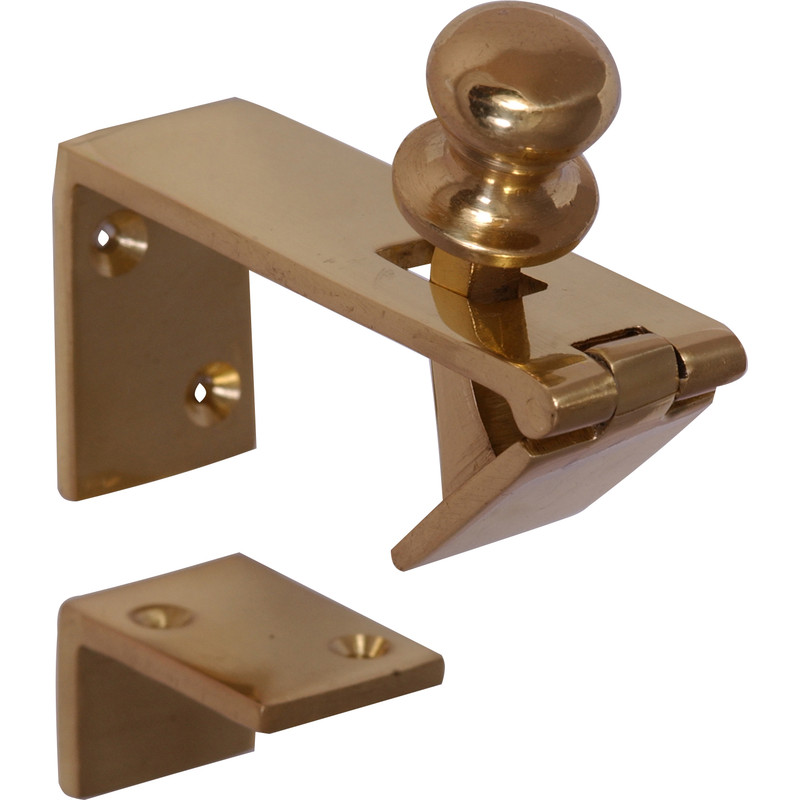 Solid Brass COUNTERFLAP CATCH Lift Up Hinge/Stay WITH FIXINGS Retail Pub Hatch