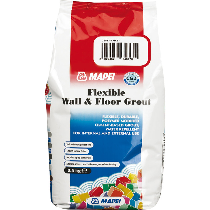 Mapei Flexible Wall Floor Grout 2 5kg, Flexible Tile Grout