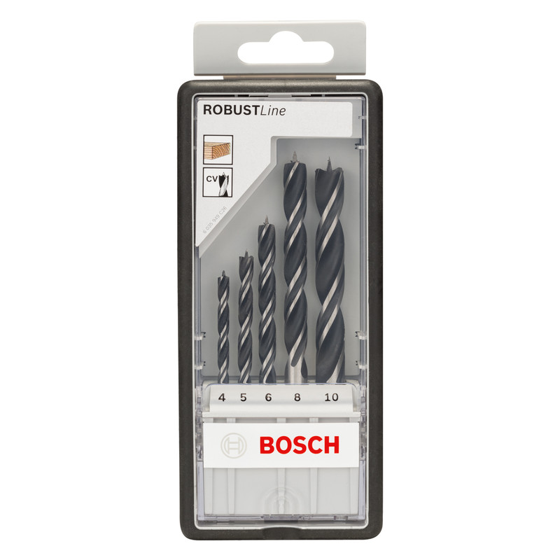 Bosch Brad Point Wood Drill Bit Set
