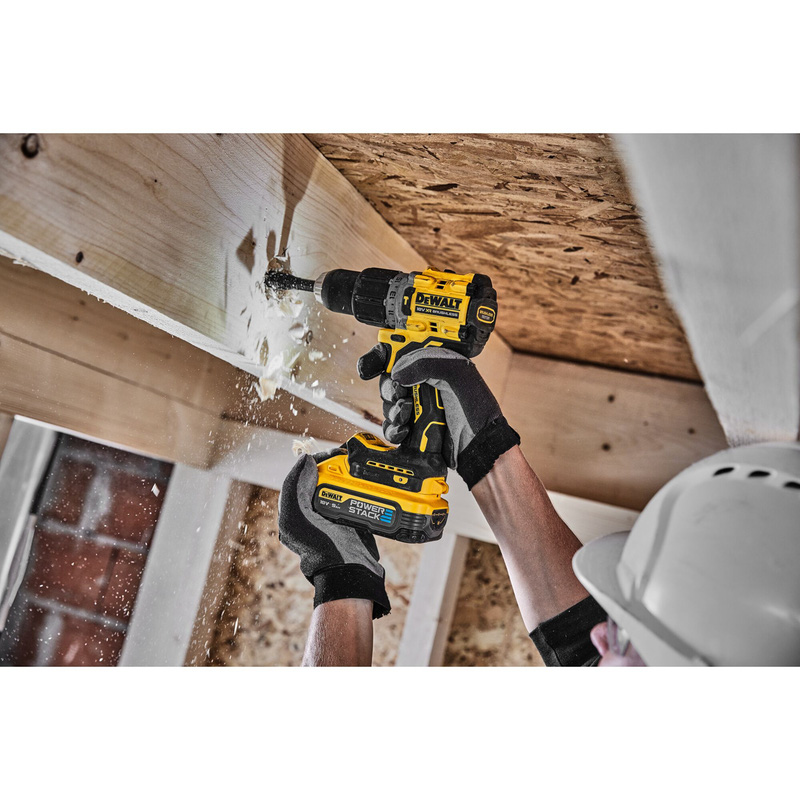 Dewalt Powerstack 18V XR Brushless Compact Combi Drill Kit 2 x 5.0