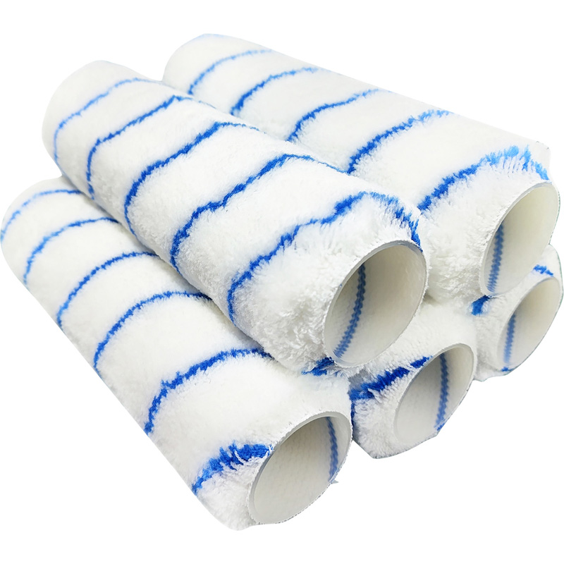 Pinnacle Medium Pile Roller Sleeves Pack 9" (5 Pack) In White Acrylic