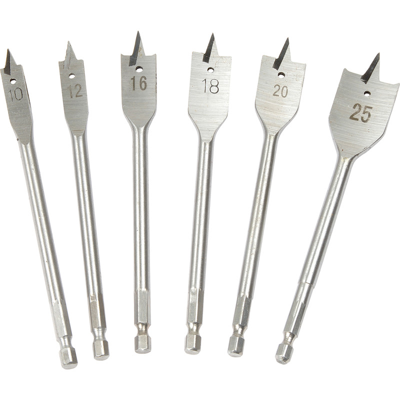 Flat Wood Drill Bit Set Toolstation