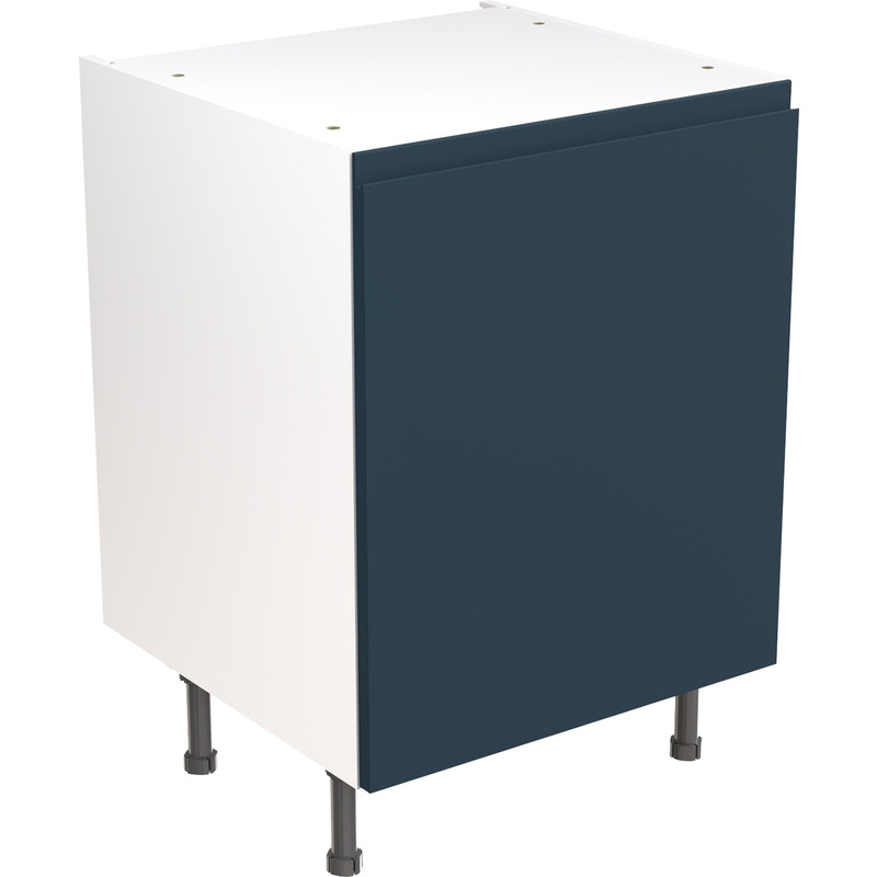 Kitchen Kit Ready Made J-Pull Kitchen Cabinet Base Unit Ultra Matt Indigo Blue