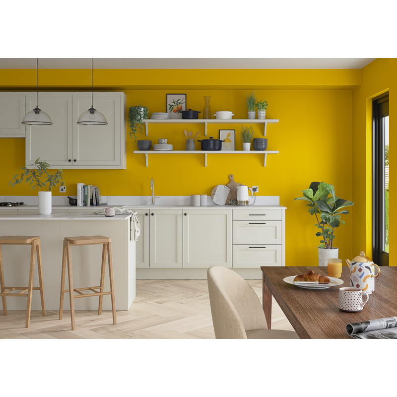 dulux yellow kitchen paint