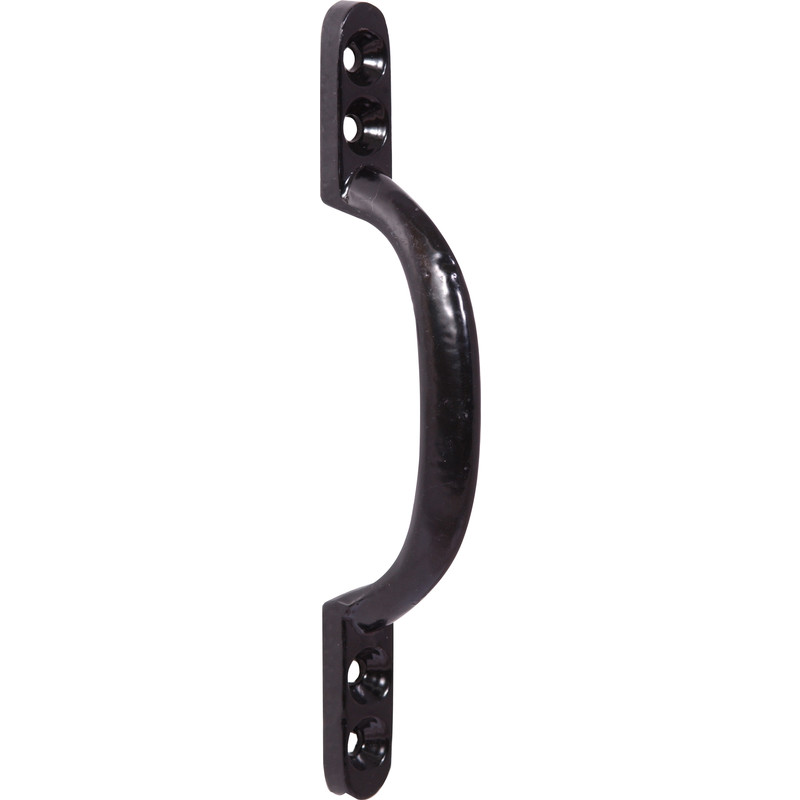 6" Black Pull Handle Cast Iron Hot Bed D Shed Garden Gate 152mm 