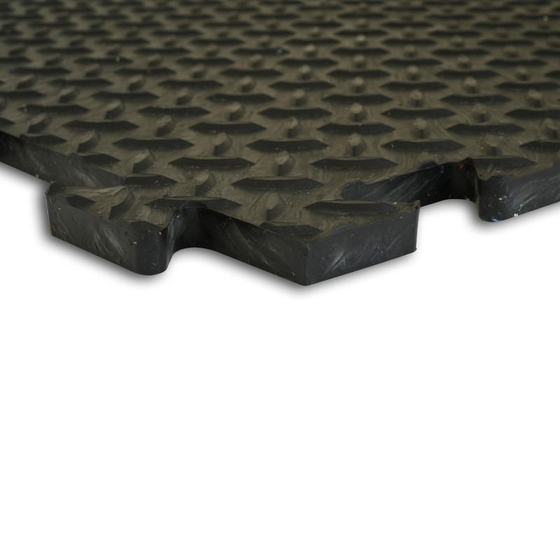 Tuff-Tile Diamond Top Interlocking Floor Tile