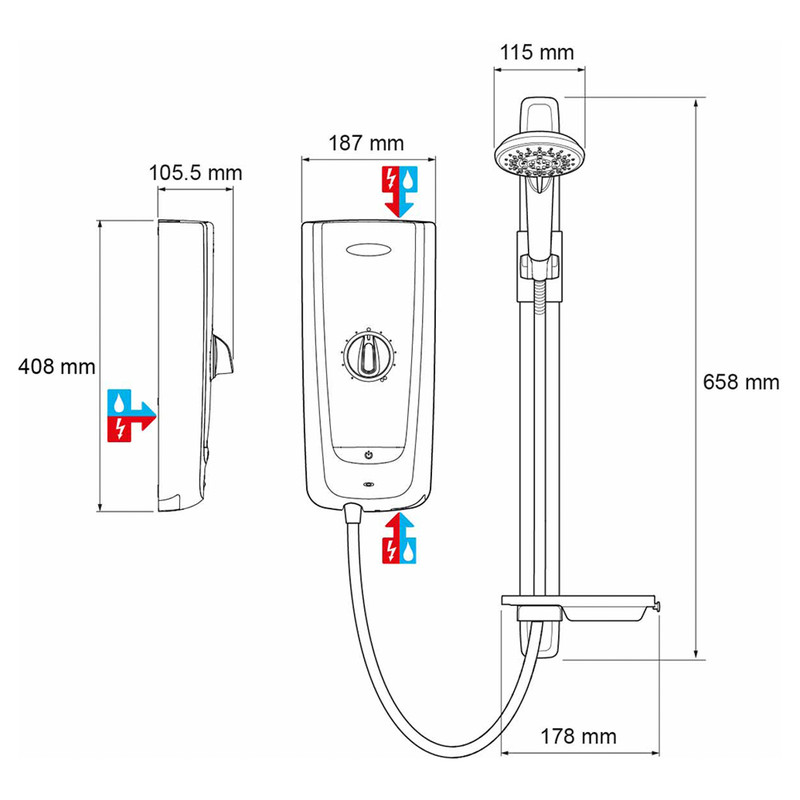 Mira Advance Thermostatic Electric Shower 9.8kW Toolstation Mira Advance Thermostatic Electric Shower 9.8kW Toolstation