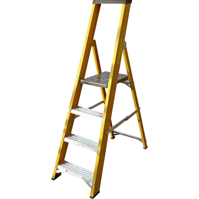 Lyte Heavy Duty Fibreglass Platform Step Ladder
