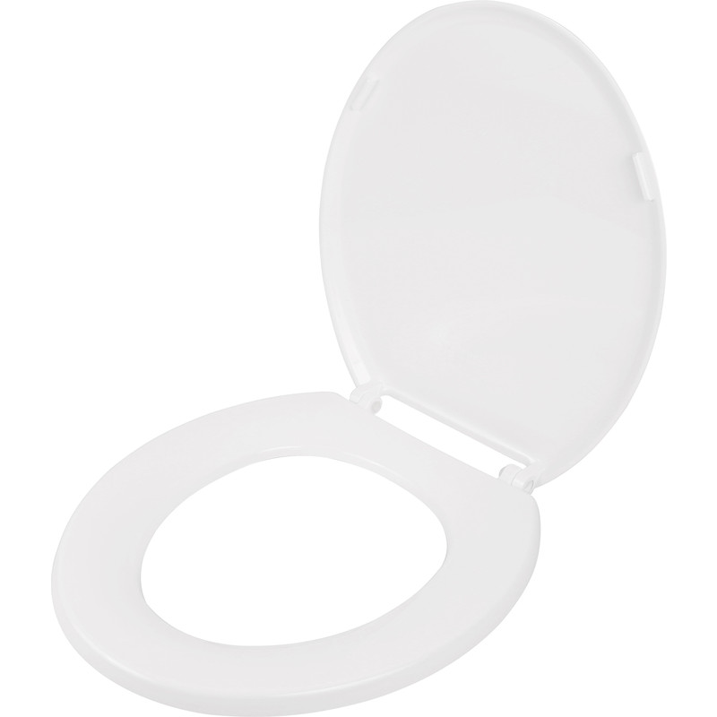 Wirquin Flamenco Thermoplastic Toilet Seat Plastic Hinge Luxury Brand New White 