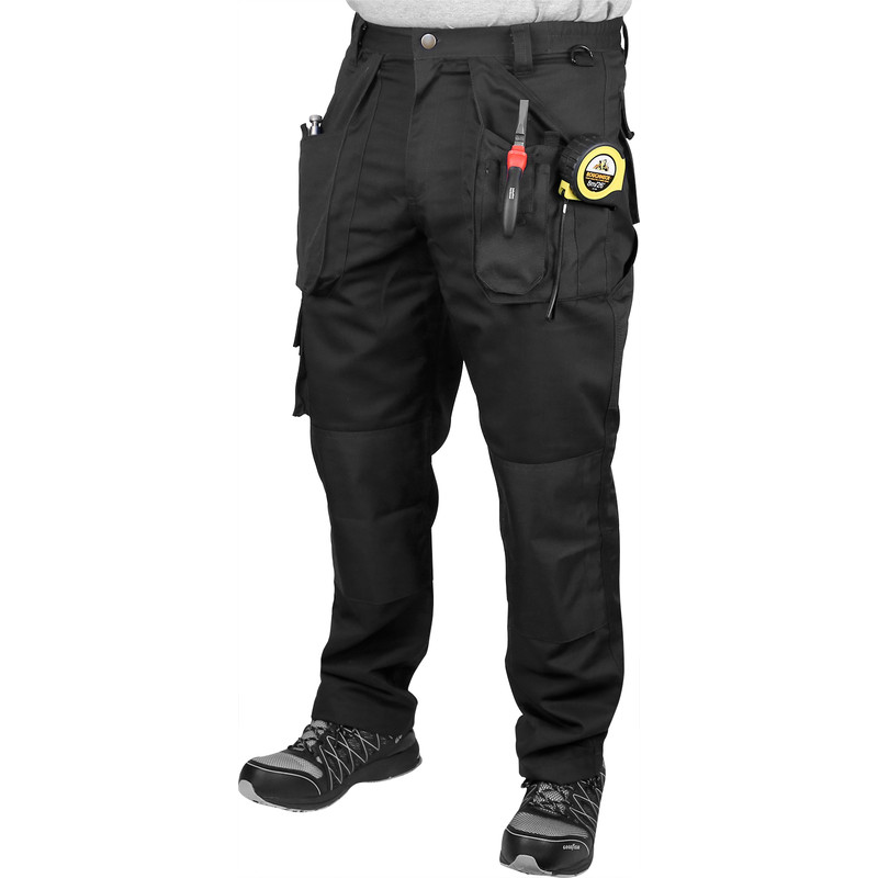Jolly Støjende Kyst Endurance Tradesman Trousers 40" L Black | Toolstation