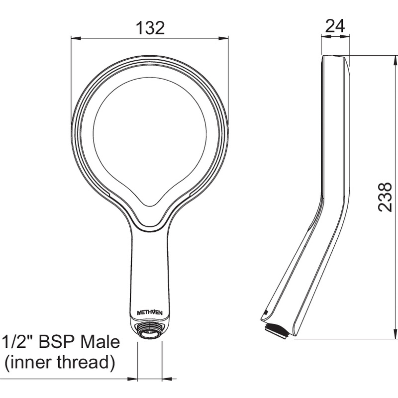 Methven Aio Shower Head Chrome Toolstation