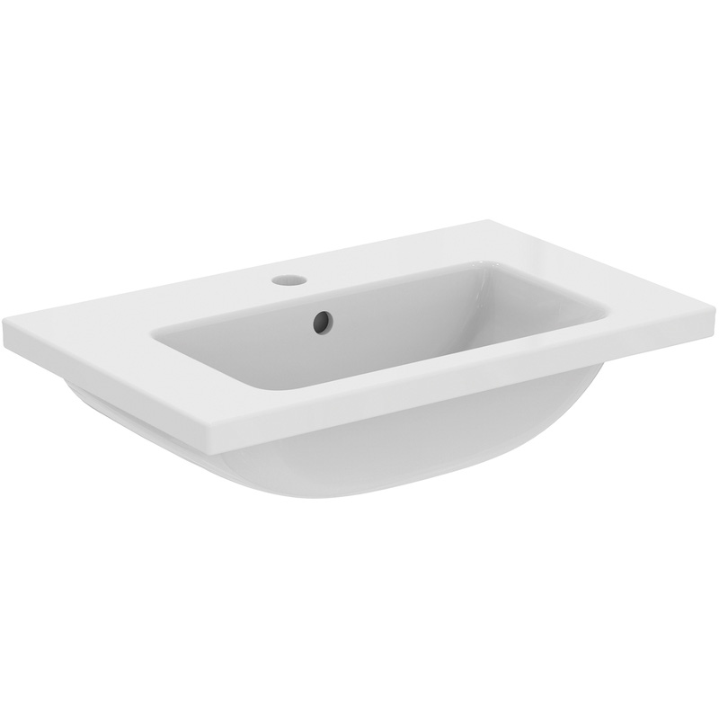 Ideal Standard I. Life Compact Vanity Basin 60Cm 1 Tap Hole In White Ceramic