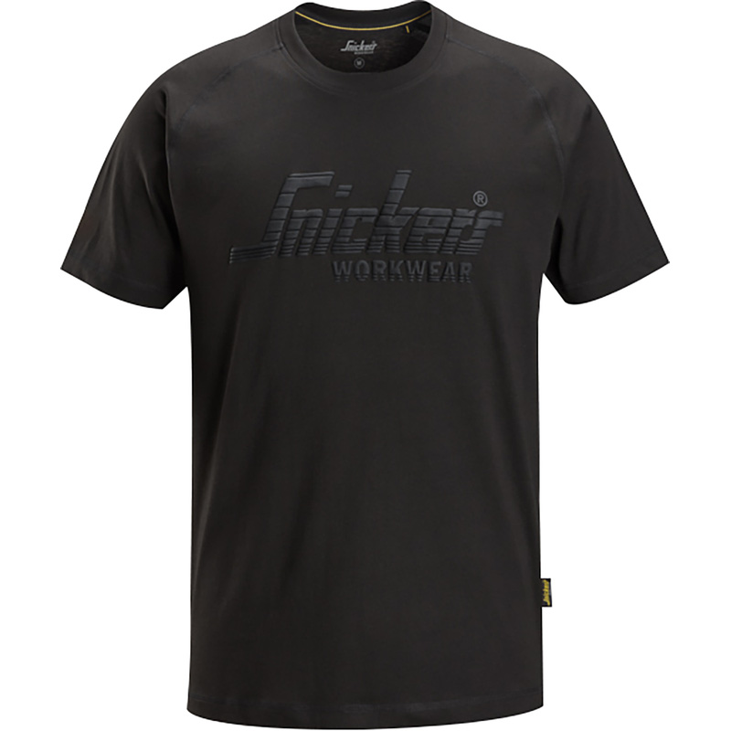 Snickers Workwear Snickers 2590 Logo T-Shirt in Black, Size XL Cotton