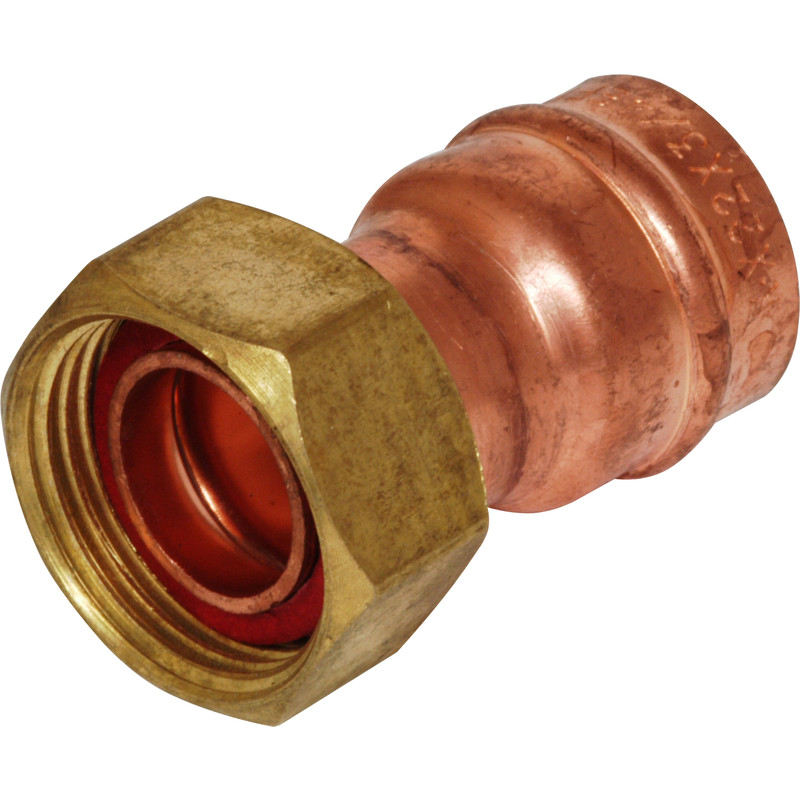 15 mm x 1/2 Pouces Solder ring Bent Robinet Connecteur-Sac de 2 