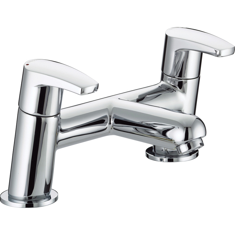 Bristan Orta Taps Bath Filler In Chrome Brass
