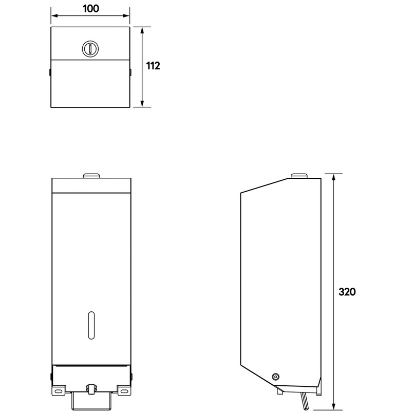 Metlex Kepler Wall Mounted Soap Dispenser
