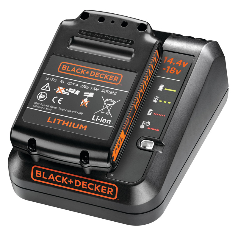 Black & Decker 18V Battery 1 Amp Charger
