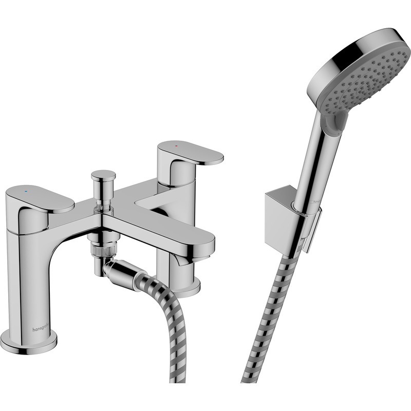 Hansgrohe Rebris S Bath Shower Mixer Tap In Chrome Brass