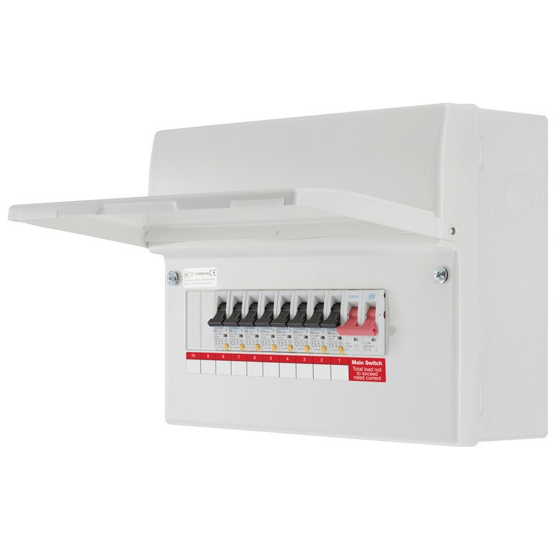 BG Metal Consumer Unit + 8 Type A RCBOs 10 Way Toolstation