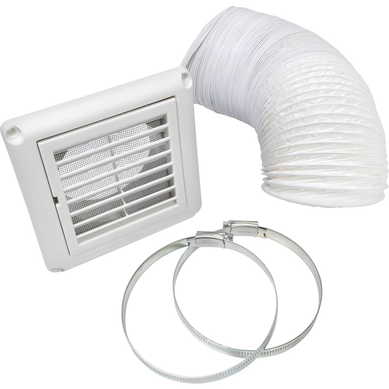 Sensio Aquilo Ventilation Ducting Kit White 100mm | Toolstation