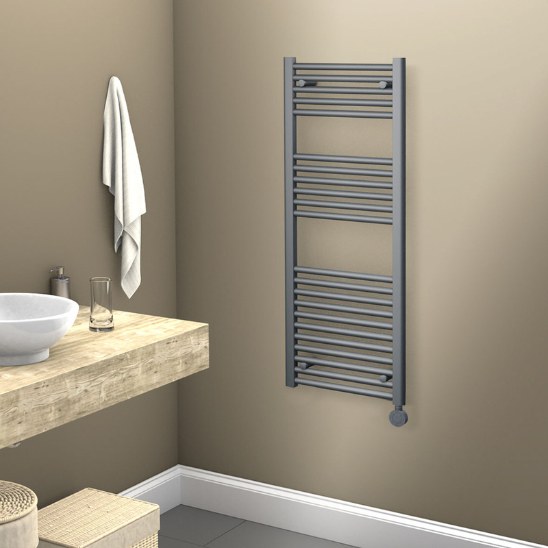 450mm anthracite best sale towel radiator