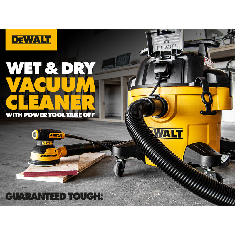 DeWalt DXV23PTA 23L Wet & Dry Vacuum Cleaner with Power Tool Take Off