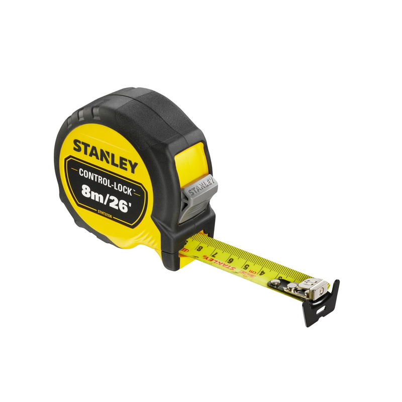 Stanley Control Lock Tape Measure 8m/26' Toolstation