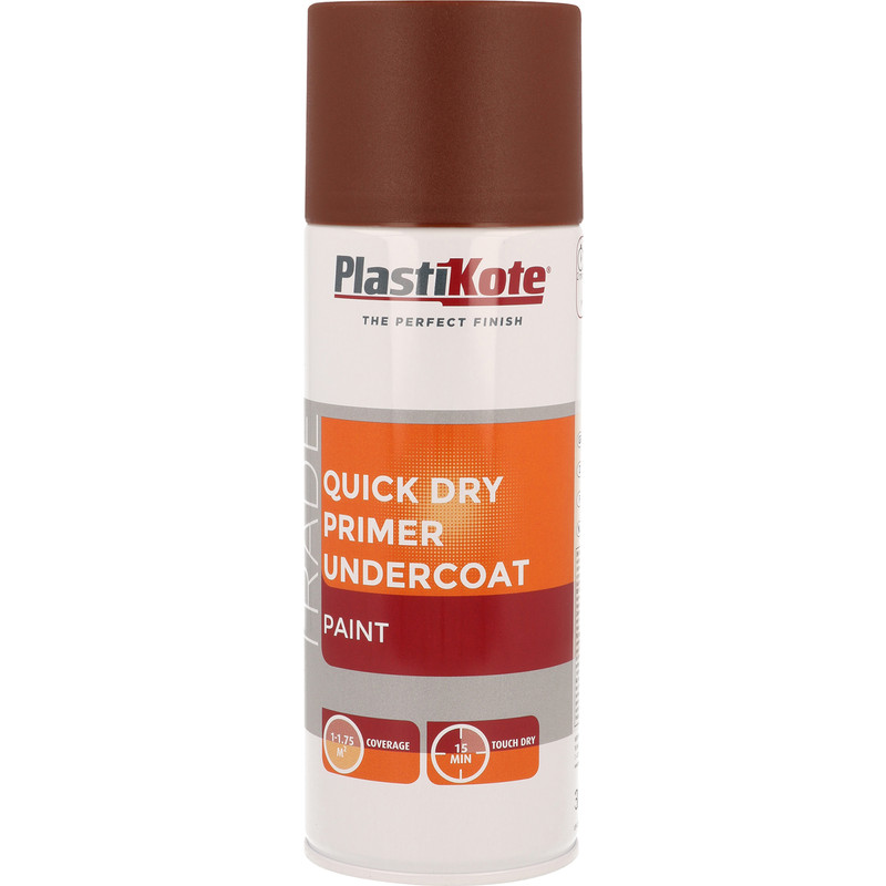 Plastikote Quick Dry Primer Undercoat Spray Paint 400ml