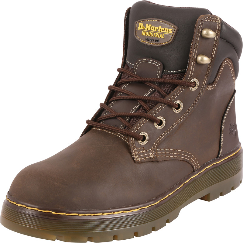 Dr Martens Brace Safety Boots Brown Size 8