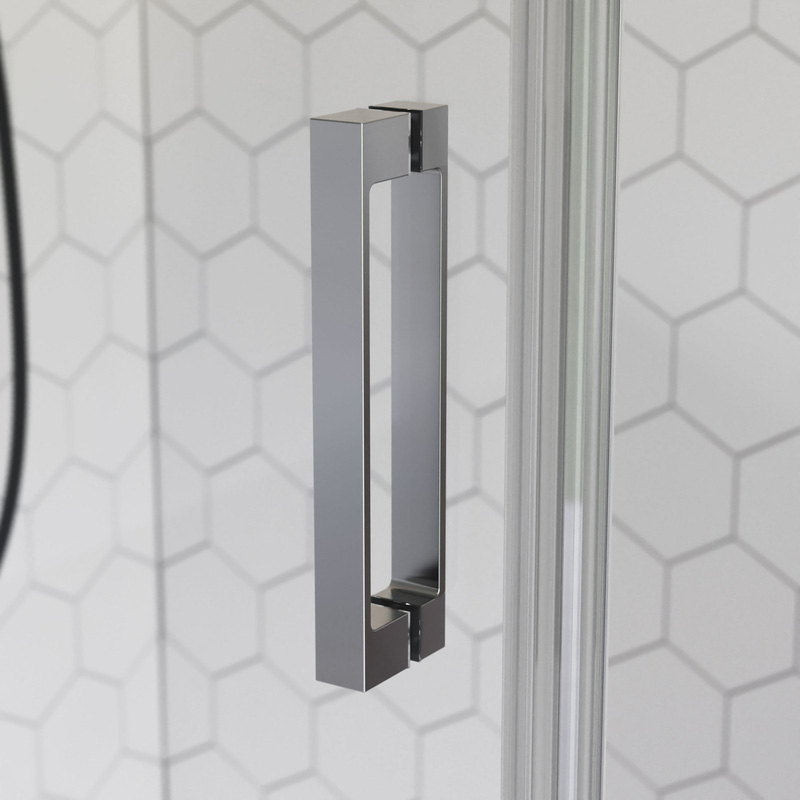Aqualux Frameless 6mm Shower Enclosure Hinged Door Only 760mm Toolstation