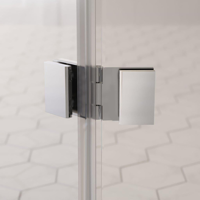 Aqualux Frameless 6mm Shower Enclosure Hinged Door Only 760mm Toolstation