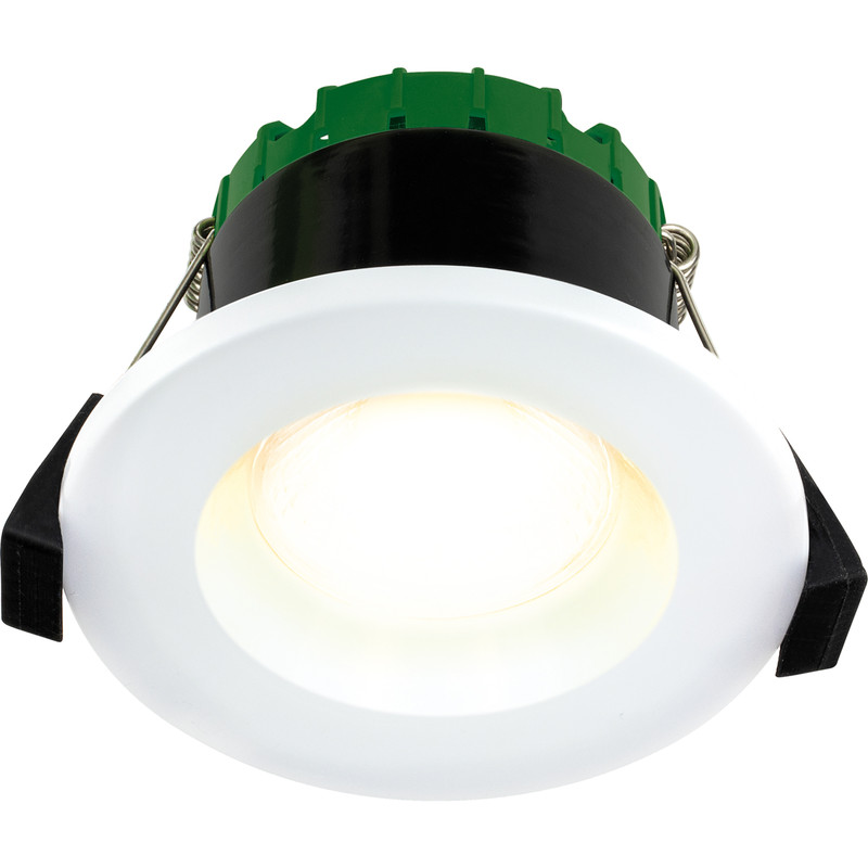 Luceco FType Compact Regressed Integrated Colour Changing CCT 6W Fire Rated IP65 Downlight