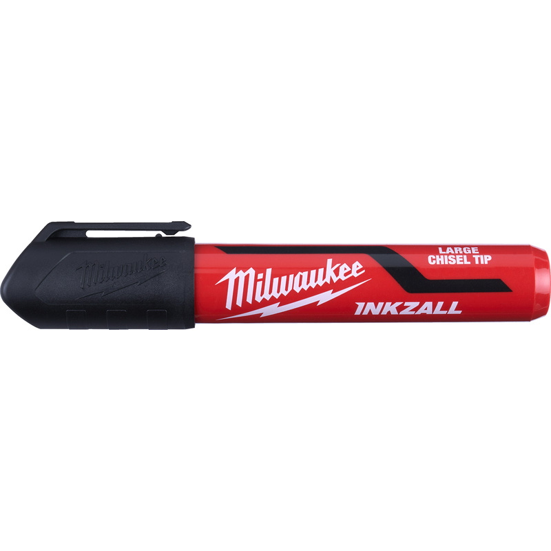 Milwaukee Inkzall Black Chisel Tip Marker