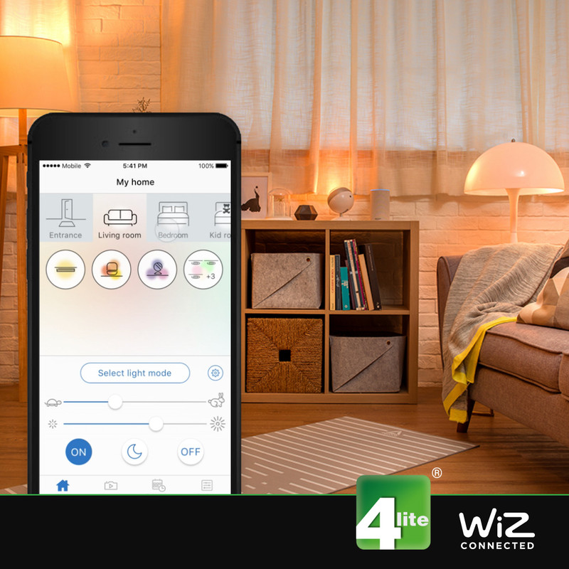 4lite WiZ LED A60 Smart Bulb RGBWW Wi-Fi / Bluetooth