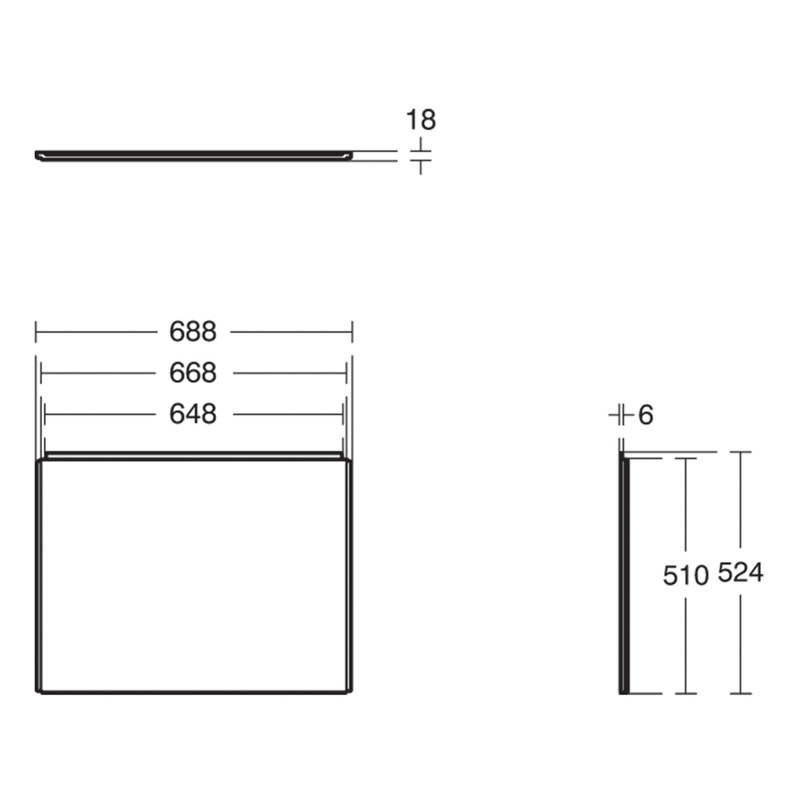 Ideal Standard Unilux Plus+ Bath End Panel 700mm Toolstation