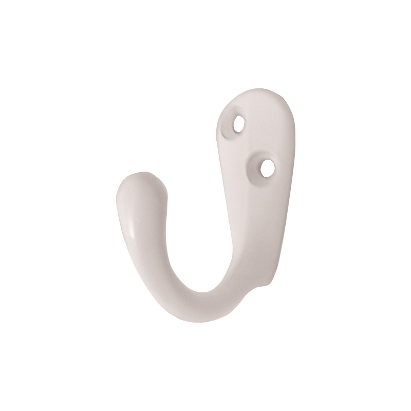 Robe Hook Single White