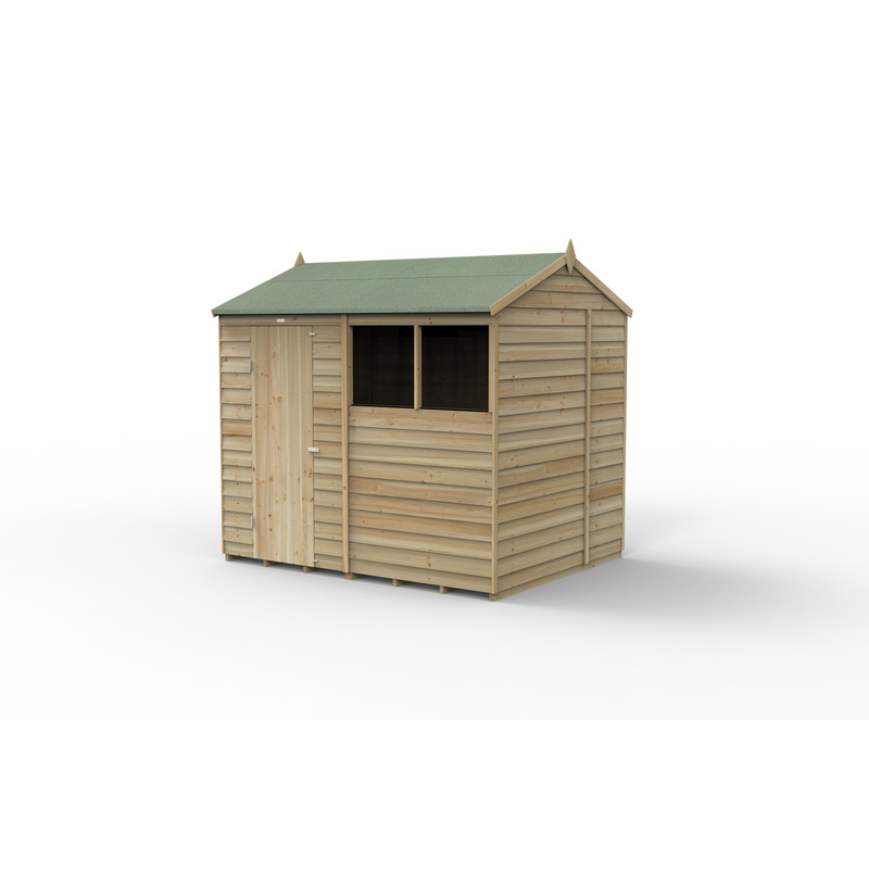 Forest Garden Overlap Pressure Treated Reverse Apex Shed