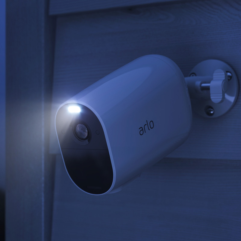 Arlo Essential Smart XL Spotlight Security Camera Long Battery Life